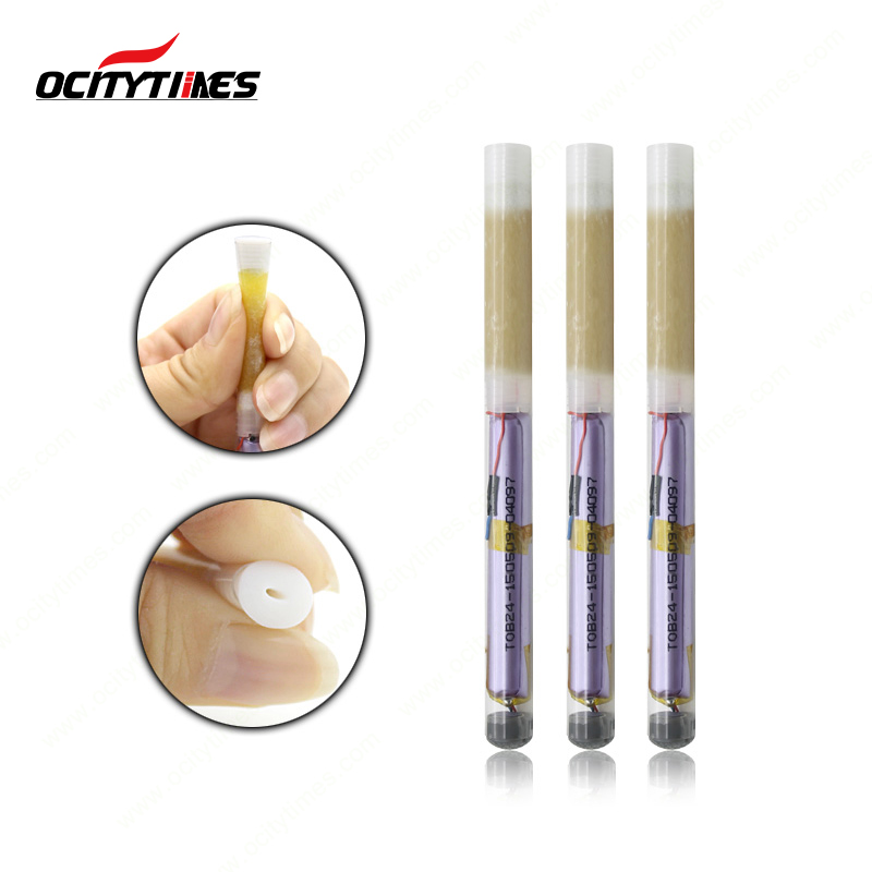 Jail using soft tube flavored disposable e cigarette with custom sticker