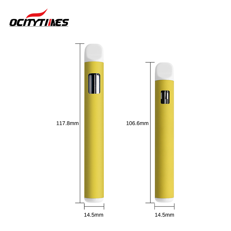 Cbd Oil Thc Oil 1ml 2ml Round Disposable Vape Pen Pod with Lock-in Tip