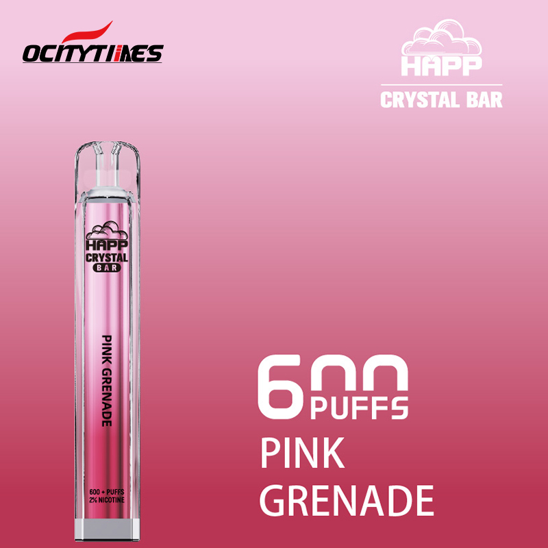 Custom Happ Crystal Bar 600 puffs mini vape e cigarette Buy
